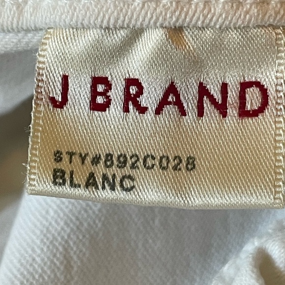 J Brand white jeans with zipper at ankles - Picture 9 of 9